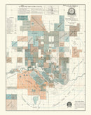 Vintage Map of Wayne Township, Marion County, Indiana 1922