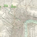 Vintage Map of New Orleans, Louisiana 1878