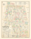 Vintage Map of Little Italy, New York 1869