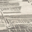 Vintage Map of San Leandro, California 1892