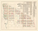 Vintage Map of Hell's Kitchen Manhattan, New York 1872