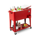 Portable Patio Cooler with Bottom Storage Shelf and Bottle Opener by LJGDeals