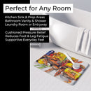 Veron's and Crabs Memory Foam Kitchen Mat Machine Washable Anti-Fatigue Cushion Comfort Bath or Kitchen Rug