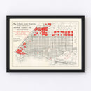 Vintage Map of Pacific Grove, California 1919