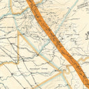 Vintage Map of Mother Lode Mineral Belt, 1898
