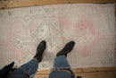2.5x5 Vintage Distressed Oushak Rug Runner
