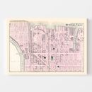 Vintage Map of Hunters Point Long Island, New York 1873