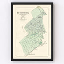 Vintage Map of Richmond Hill Queens, New York 1873