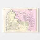 Vintage Map of Ravenswood Long Island, New York 1873