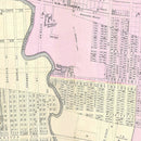 Vintage Map of Ravenswood Long Island, New York 1873