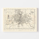Vintage Map of Des Moines, Iowa 1906