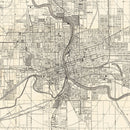 Vintage Map of Des Moines, Iowa 1906