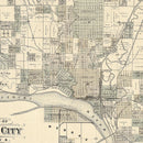 Vintage Map of Sioux City, Iowa 1893