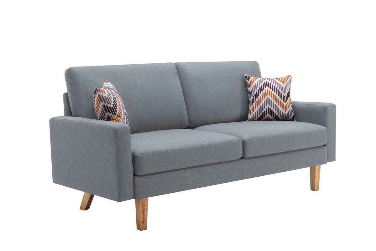 Bahamas - Minimalistic Sofa With 2 Throw Pillows, photo 4 of 15