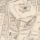Vintage Map of San Mateo, California 1912