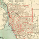 Vintage Map of Bufalo, New York 1891