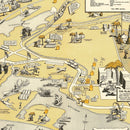 Vintage Map of San Diego, California 1943