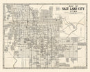 Vintage Map of Salt Lake City, Utah 1909