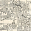 Vintage Map of South Bend, Indiana 1931