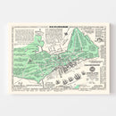 Vintage Map of Portland, Maine 1932