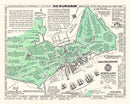 Vintage Map of Portland, Maine 1932