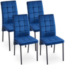High Back Nordic Dining Chair Modern Fabric Chair With Legs (Set of 2) by HouseOfZazla