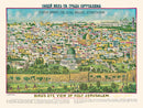 Vintage Map of Jerusalem,  1900