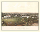 Vintage Map of Worcester, Massachusetts 1864