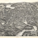 Vintage Map of Amesbury, Massachusetts 1890