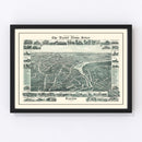 Vintage Map of Exeter, New Hampshire 1896