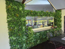 Wild Tropics Artificial Vertical Garden Green Wall Panel 40×40in 11 SQ FT – UV Resistant – Commercial Grade by Designer Plants USA