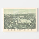 Vintage Map of Lake Winnipesaukee, New Hampshire 1909