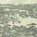 Vintage Map of Lake Winnipesaukee, New Hampshire 1909