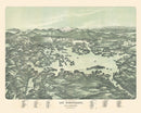 Vintage Map of Lake Winnipesaukee, New Hampshire 1909