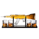 Gun Large Decanter Set Bullet Glasses - Limited Edition - 1000ml