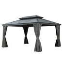 12' x 16' Hardtop Gazebo with Dual-Layer Roof