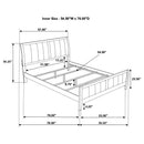 Full Panel Bed With Tufted Headboard Frame - Brown by HouseOfZazla