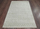 6x9 Tone On Tone Gray LoomBloom Hand Knotted Modern & Contemporary Textured Tibetan 100% Wool Oriental Area Rug