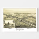 Vintage Map of Pennsburgh, Pennsylvania 1894