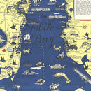 Vintage Map of Mobile Bay, 1950
