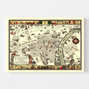 Vintage Map of Gadsden, Alabama 1939