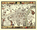 Vintage Map of Gadsden, Alabama 1939