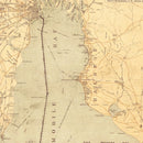 Vintage Map of Mobile, Alabama 1889