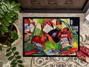 Spices and Crawfish Doormat Indoor Outdoor 24H X 36W Front Door Mat Rugs for Entryway, Non Slip Washable Low Pile,