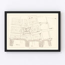 Vintage Map of Fort Charlotte, 1880