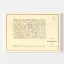 Vintage Map of Winston County, Alabama 1878