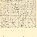 Vintage Map of Winston County, Alabama 1878