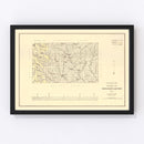 Vintage Map of Winston County, Alabama 1878