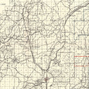 Vintage Map of Calhoun County, Alabama 1930