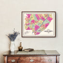 Vintage Map of Jackson County, Alabama 1907
